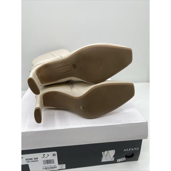 Alfani Womens Tristanne Ivory Knee-High Boots Shoes 5 Medium (B,M) Retail $169 - Picture 8 of 9